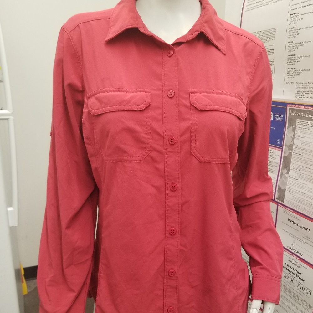 Columbia SPF 30 Womens LS Hiker shirt